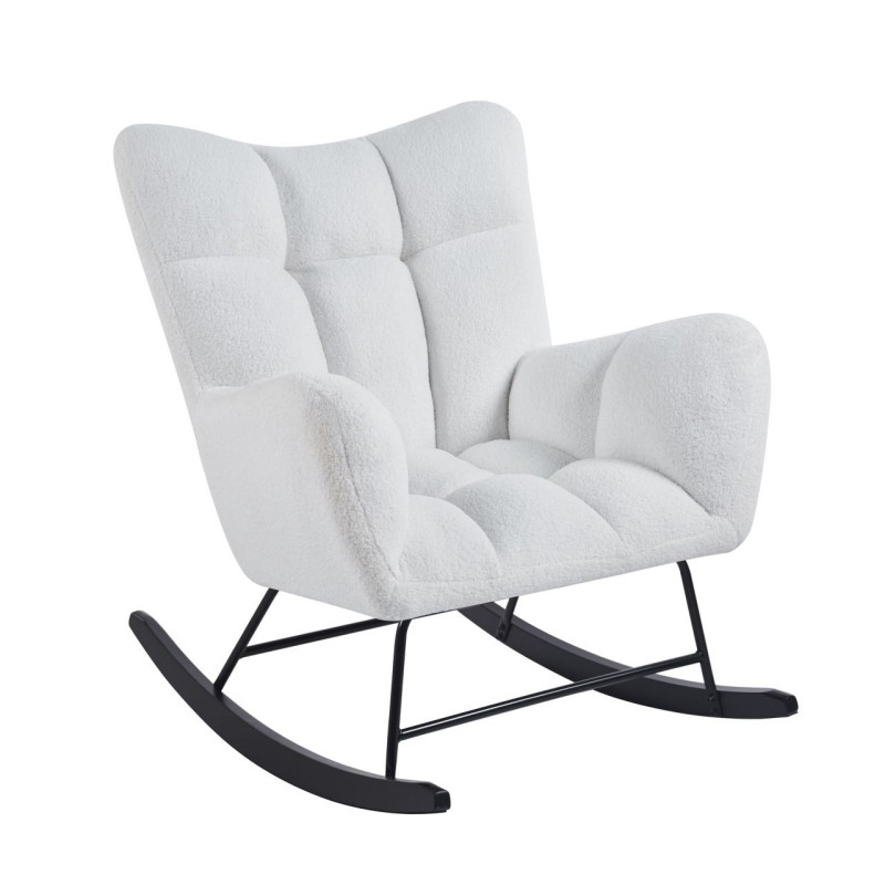 Fotel bujany Teddy (biały) Fotel bujany Teddy (biały)