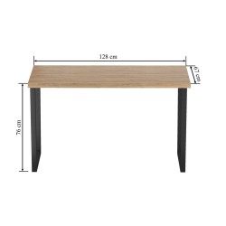 Stół (dąb złoty craft + nogi V60) 67x128 Stół (dąb złoty craft + nogi V60) 67x128