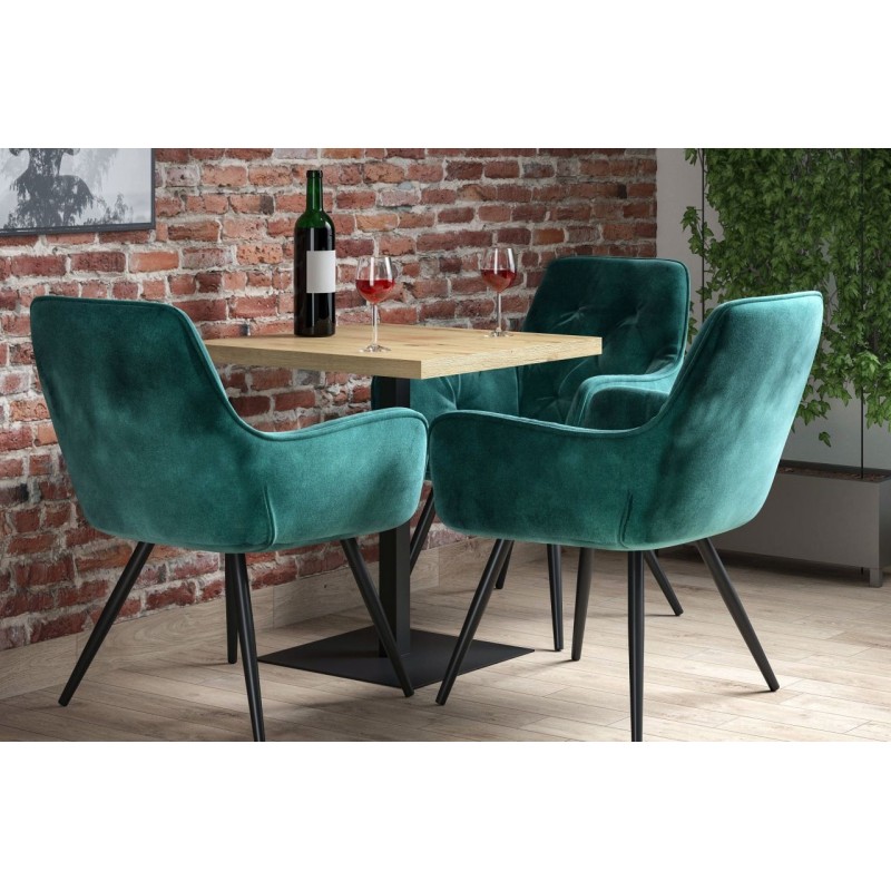 Stół (dąb artisan + noga T) 67x67 Stół (dąb artisan + noga T) 67x67