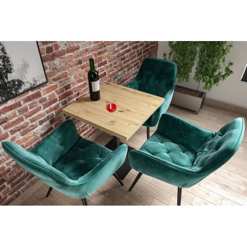 Stół (dąb artisan + noga T) 67x67 Stół (dąb artisan + noga T) 67x67