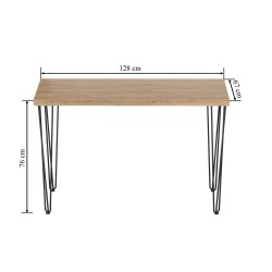 Table (golden oak craft + legs III) 67x128 Table (golden oak craft + legs III) 67x128
