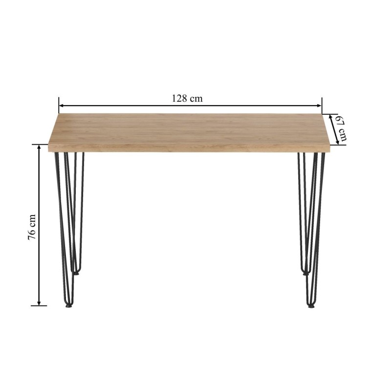Stół (dąb złoty craft + nogi III) 67x128 Stół (dąb złoty craft + nogi III) 67x128