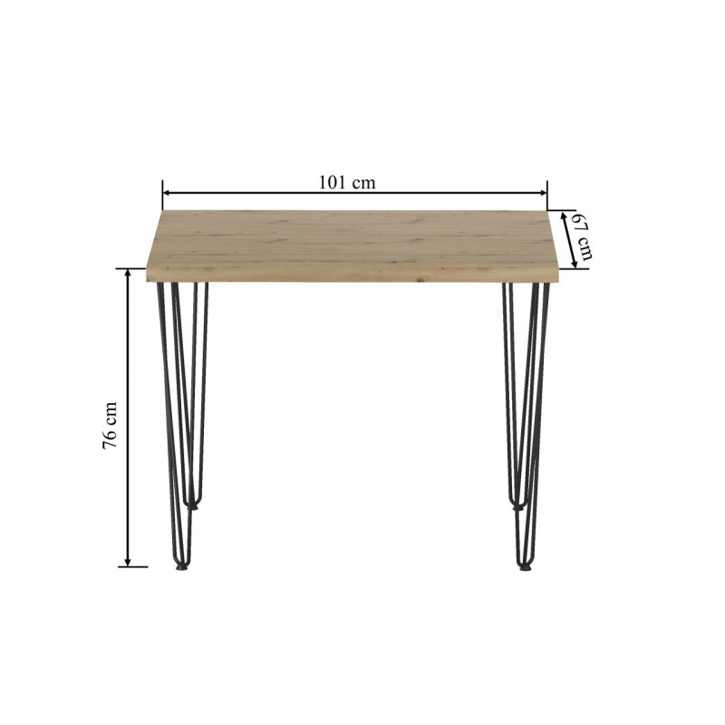 Stół (dąb artisan + nogi III) 67x101 Stół (dąb artisan + nogi III) 67x101