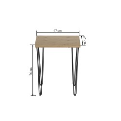Table (oak artisan + legs III) 67x67 Table (oak artisan + legs III) 67x67