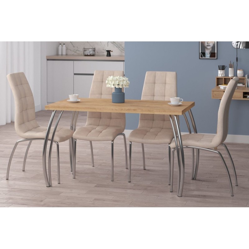 Table (golden oak craft + legs II) 67x128 Table (golden oak craft + legs II) 67x128