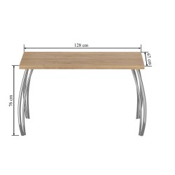 Stół (dąb złoty craft + nogi II) 67x128 Stół (dąb złoty craft + nogi II) 67x128