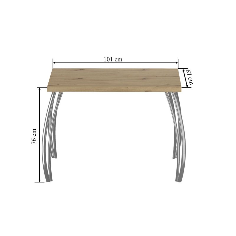 Stół (dąb artisan + nogi II) 67x101 Stół (dąb artisan + nogi II) 67x101