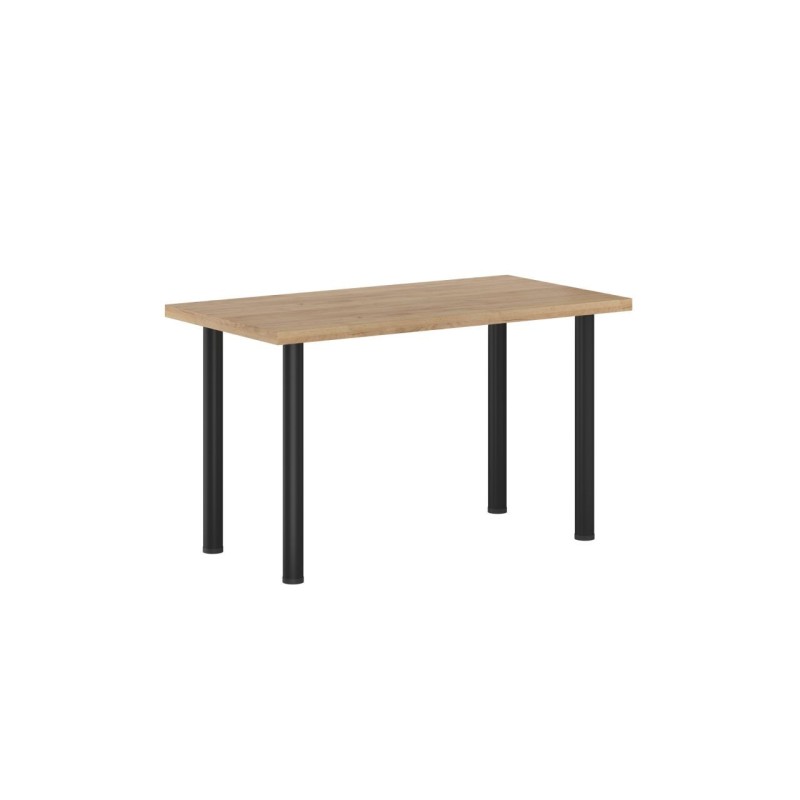 Stół (dąb złoty craft + nogi I czarny mat) 67x128 Stół (dąb złoty craft + nogi I czarny mat) 67x128