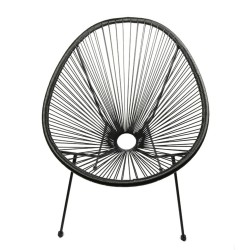 Recliner chair - technorattan (black) Recliner chair - technorattan (black)