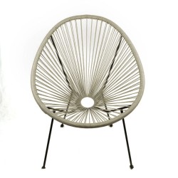 Lounge chair - technorattan (beige) Lounge chair - technorattan (beige)