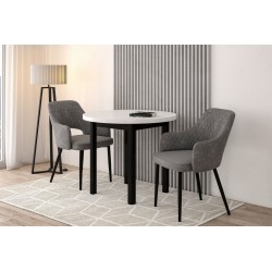 Round table (white/black) Fi90 Round table (white/black) Fi90