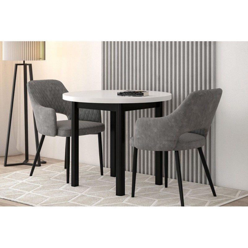 Round table (white/black) Fi90 Round table (white/black) Fi90