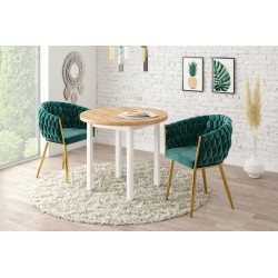 Round table (golden oak craft/white) Fi90 Round table (golden oak craft/white) Fi90