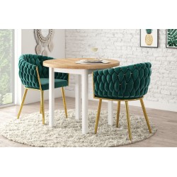 Round table (golden oak craft/white) Fi90 Round table (golden oak craft/white) Fi90