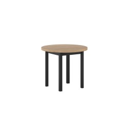 Round table (golden craft oak/black) Fi90 Round table (golden craft oak/black) Fi90