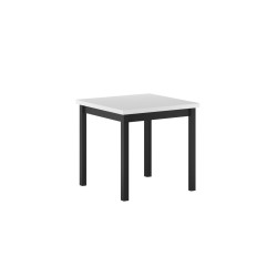 Стіл (білий/чорний) 80x80
