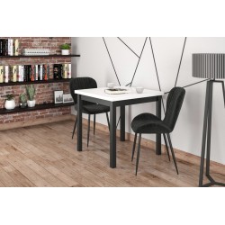 Table (white/black) 80x80 Table (white/black) 80x80