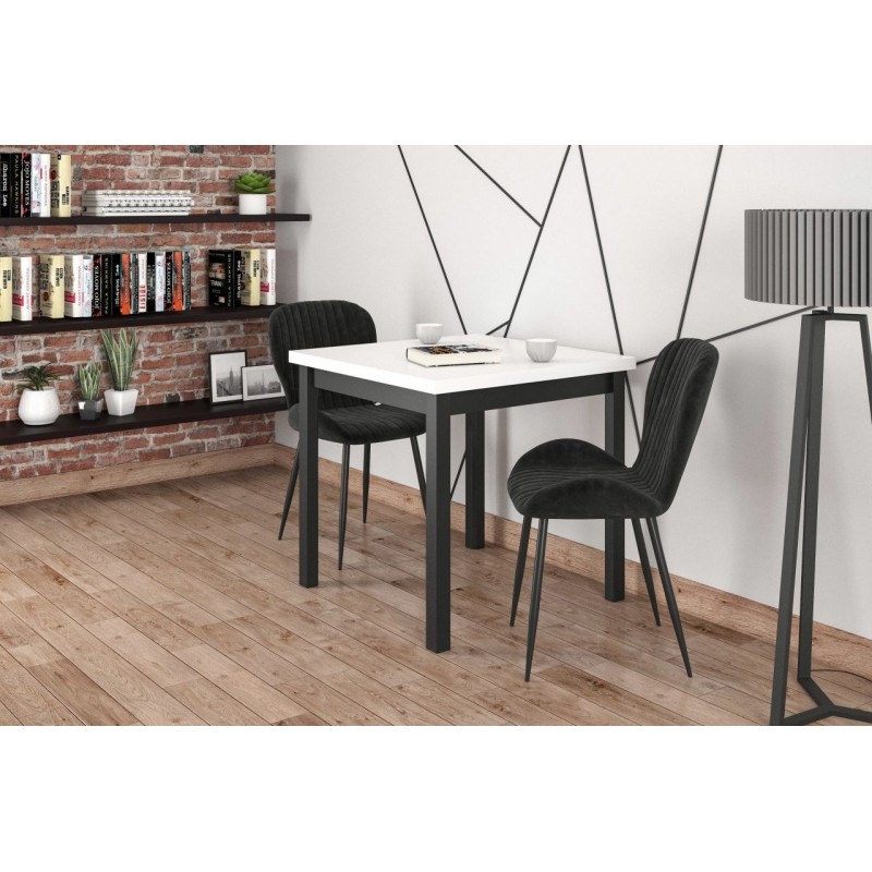 Table (white/black) 80x80 Table (white/black) 80x80