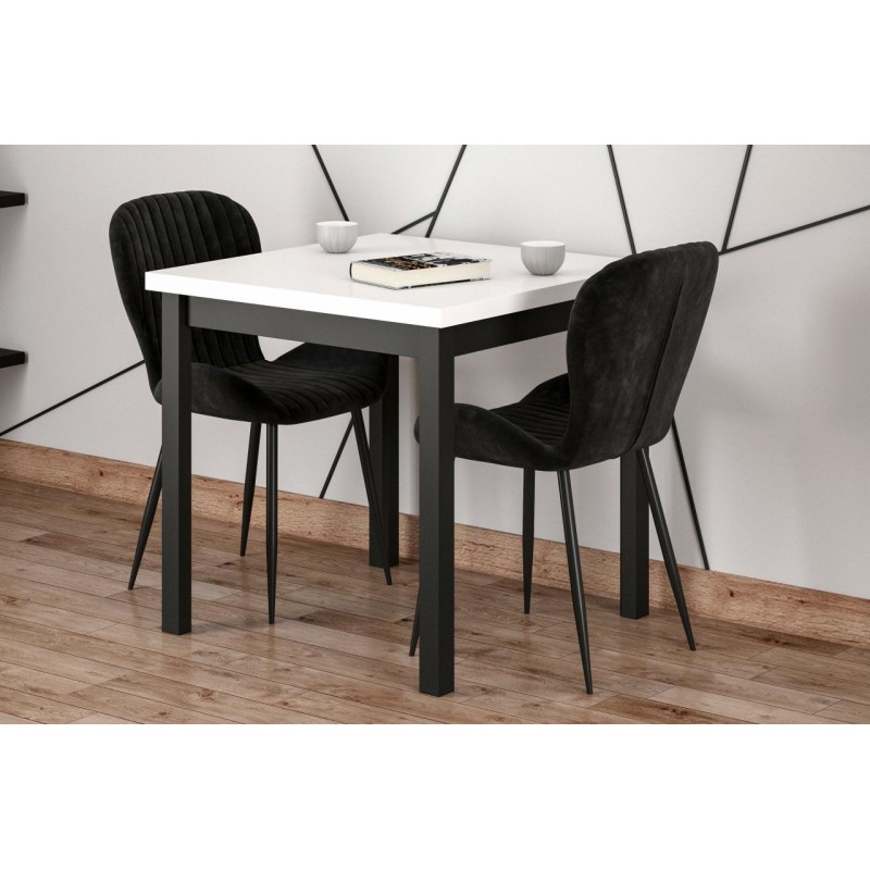 Table (white/black) 80x80 Table (white/black) 80x80