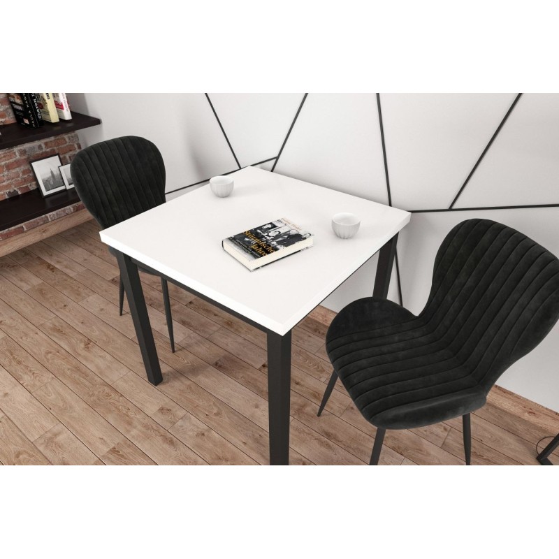 Table (white/black) 80x80 Table (white/black) 80x80
