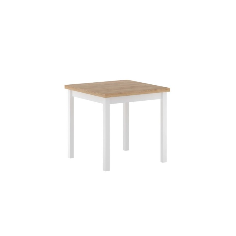 Tisch (goldene Eiche Craft/weiß) 80x80 Tisch (goldene Eiche Craft/weiß) 80x80