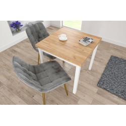 Tisch (goldene Eiche Craft/weiß) 80x80 Tisch (goldene Eiche Craft/weiß) 80x80