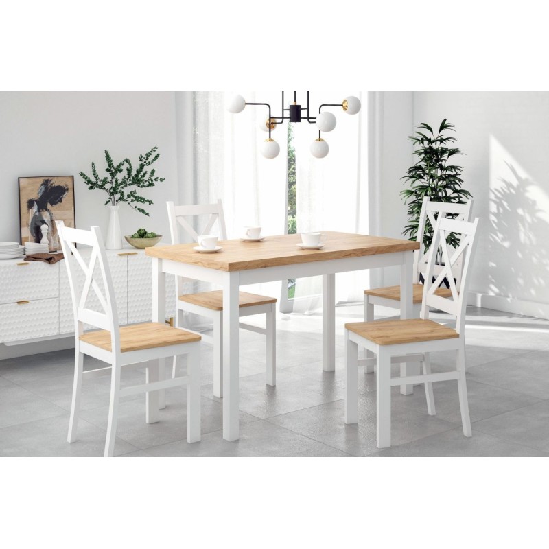 Mesa (roble dorado craft/blanco) 68x120 Mesa (roble dorado craft/blanco) 68x120
