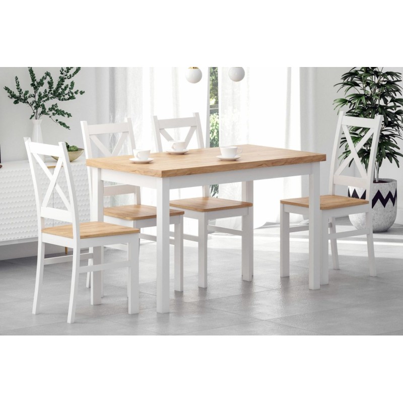 Mesa (roble dorado craft/blanco) 68x120 Mesa (roble dorado craft/blanco) 68x120