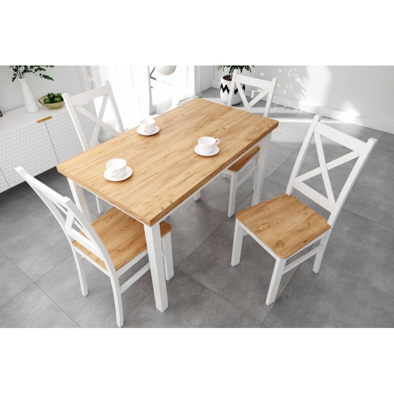 Mesa (roble dorado craft/blanco) 68x120 Mesa (roble dorado craft/blanco) 68x120