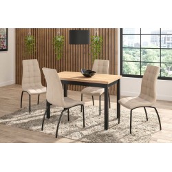 Table (golden oak craft/black) 68x120 Table (golden oak craft/black) 68x120