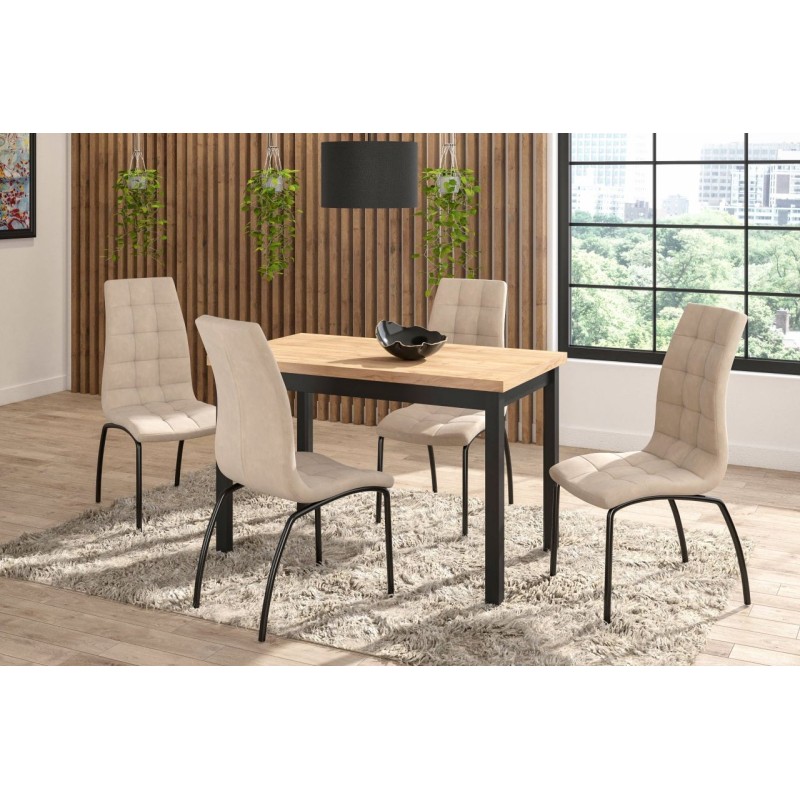 Table (golden oak craft/black) 68x120 Table (golden oak craft/black) 68x120