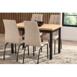 Tisch (Eiche gold Craft/Schwarz) 68x120 Tisch (Eiche gold Craft/Schwarz) 68x120