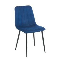 Krzesło velvet (niebieskie)