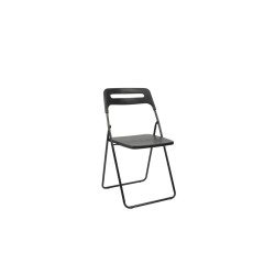 Silla plegable (negra)
