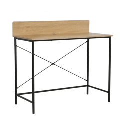 Desk (natural oak/black frame)