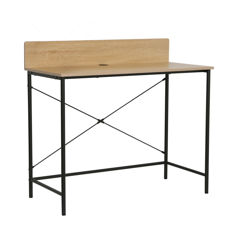 Desk (natural oak/black frame) Desk (natural oak/black frame)
