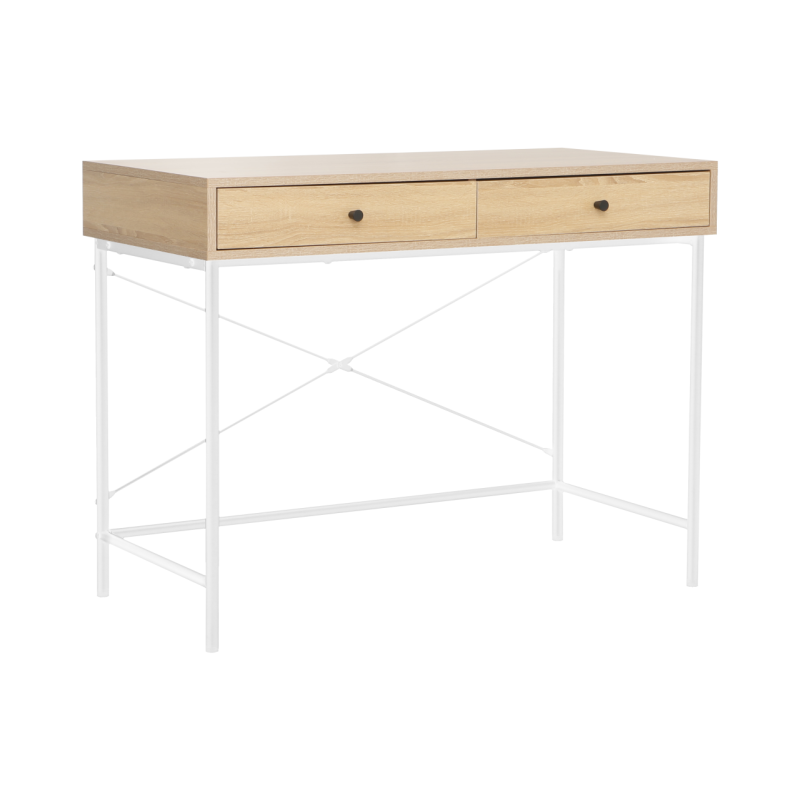 Desk (natural oak/white frame) Desk (natural oak/white frame)