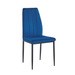 Krzesło velvet (niebieskie)