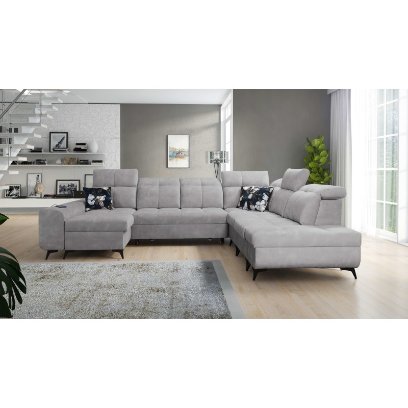 Functional U-shaped corner sofa Ascot X with Velvet fabric, Wave 15 | Furniture store Functional U-shaped corner sofa Ascot X with Velvet fabric, Wave 15 | Furniture store