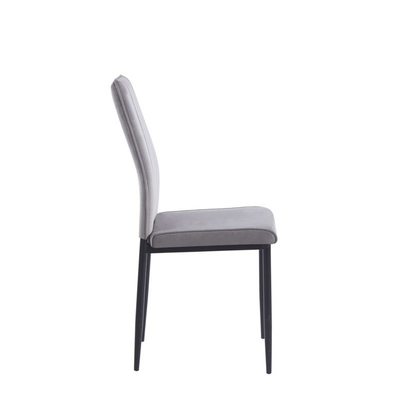 Silla de terciopelo (gris) Silla de terciopelo (gris)