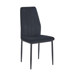 Krzesło velvet (czarne)