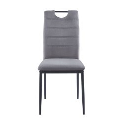 Silla de terciopelo (gris) Silla de terciopelo (gris)