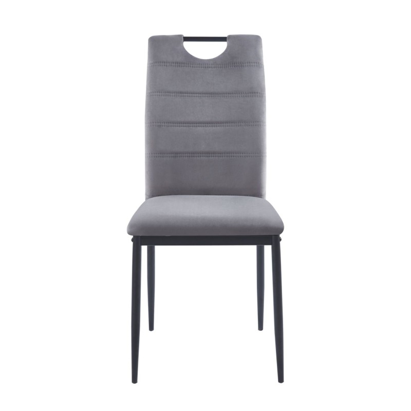 Silla de terciopelo (gris) Silla de terciopelo (gris)