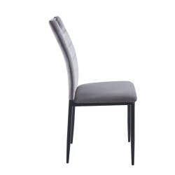 Silla de terciopelo (gris) Silla de terciopelo (gris)