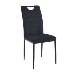 Krzesło velvet (czarne)