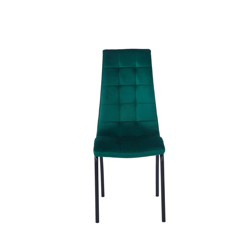 Krzesło velvet (zielone) - czarny stelaż Krzesło velvet (zielone) - czarny stelaż