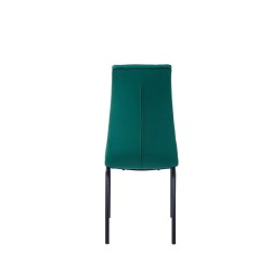 Krzesło velvet (zielone) - czarny stelaż Krzesło velvet (zielone) - czarny stelaż