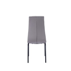 Silla de terciopelo (gris) - estructura negra Silla de terciopelo (gris) - estructura negra