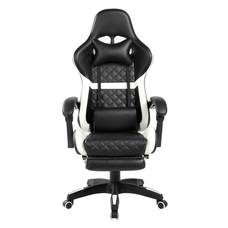 Black and white gaming swivel chair Black and white gaming swivel chair