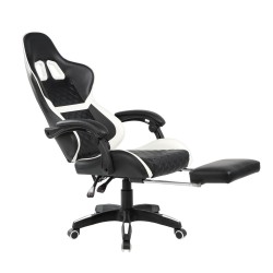Silla giratoria gaming (blanco y negro) Silla giratoria gaming (blanco y negro)